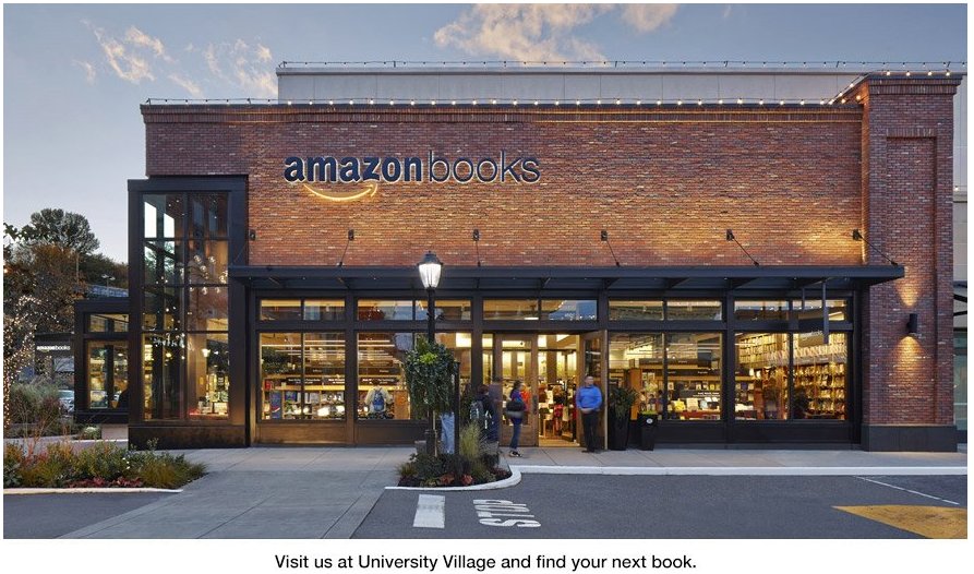 Amazon took brick-and-mortar quite literal for its first ever physical book store
