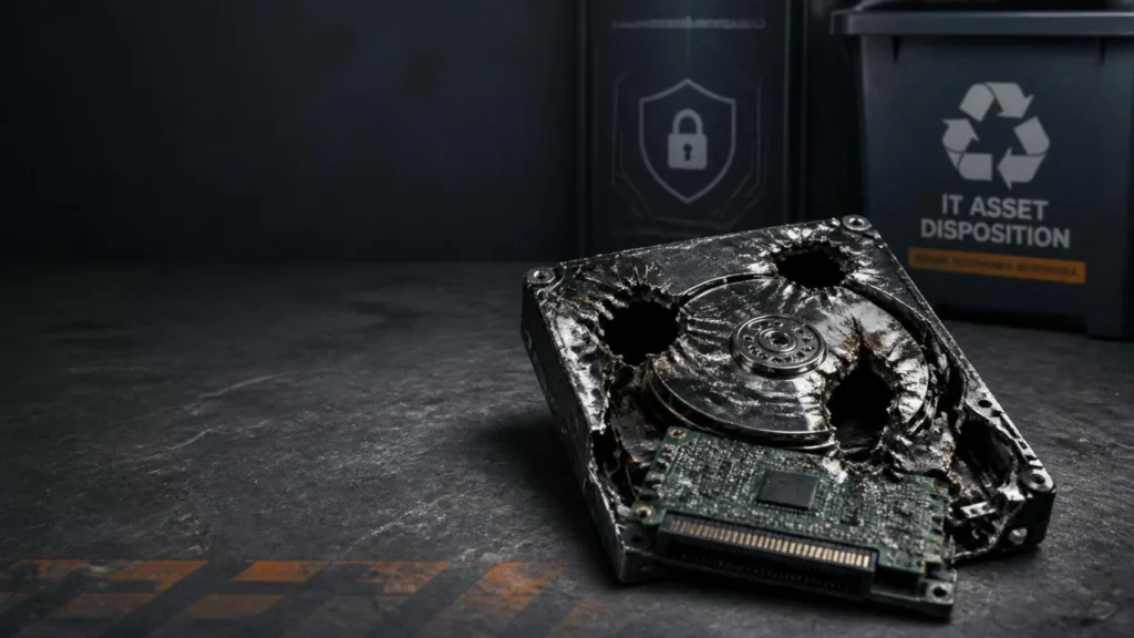 This HDD is not recoverable: shredded and buckshot peppered